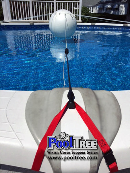 PoolTree System Round Above Ground Pool, Winter Cover Pool Closing