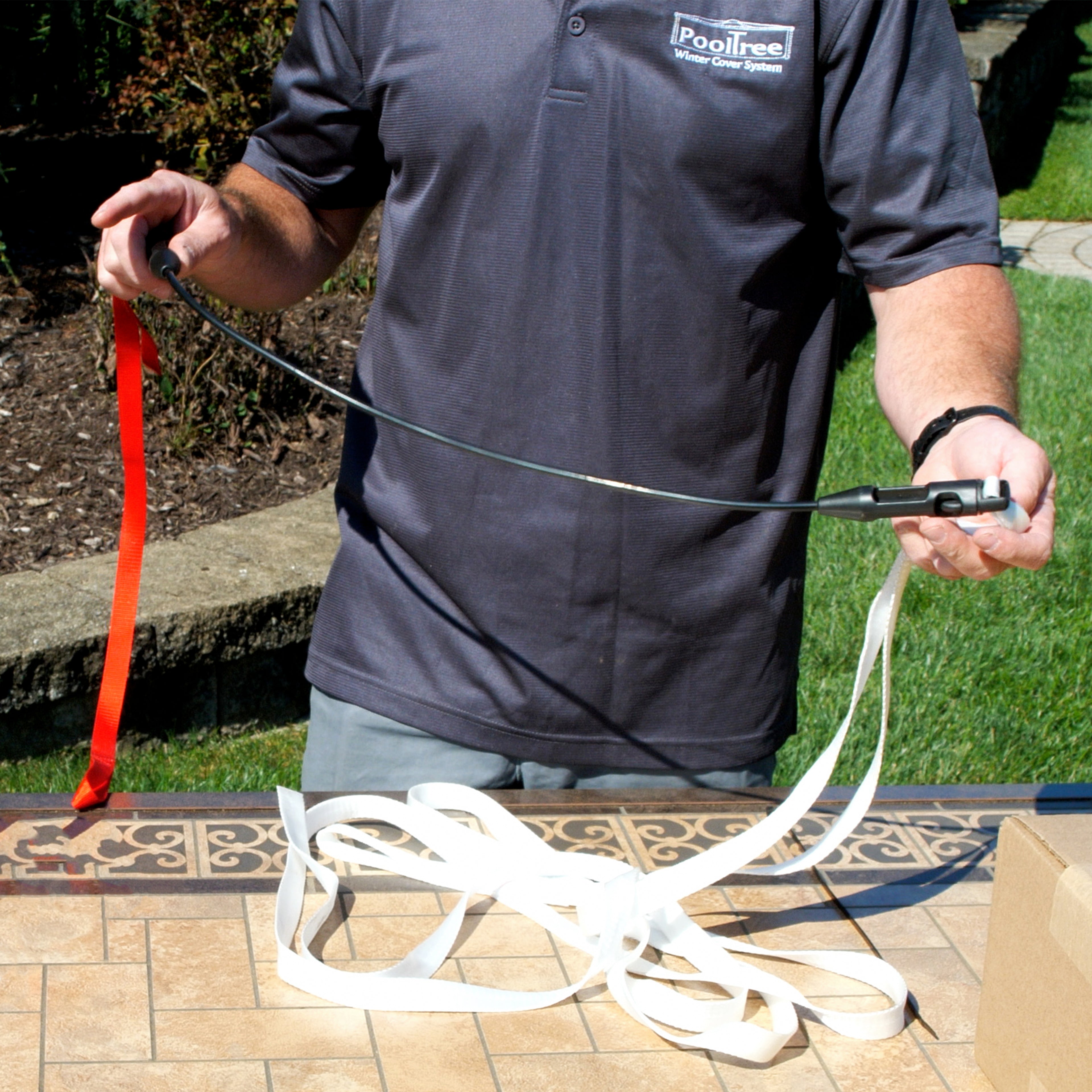 PoolTree System V2.0 - StretchConnect Assembly (Short Strap, Long Strap & Coupler)
